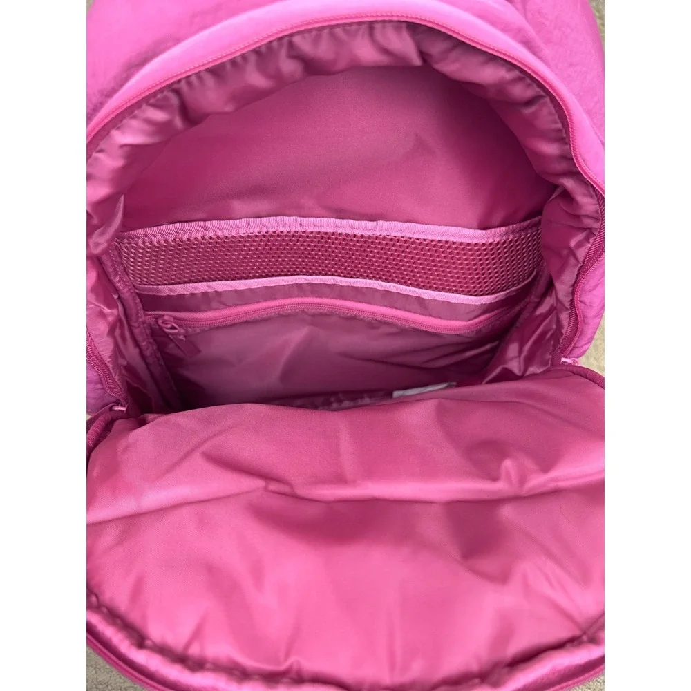NWT PINK Victoria's Secret Quilted Puffer School Backpack Laptop Travel Carry On